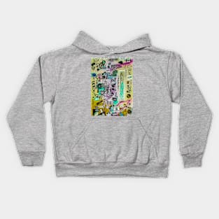 Street Graffiti Urban Style Stickers NYC Kids Hoodie